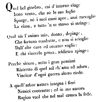 italian sonnet examples by students
